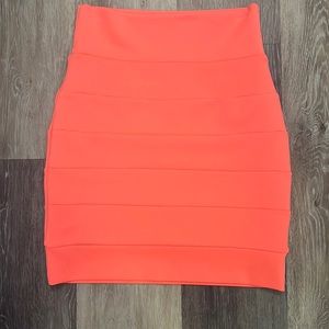 Neon pencil skirt